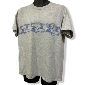 Vintage 90s/Y2K NO FEAR Wrap Around Dragon Graphic T-Shirt